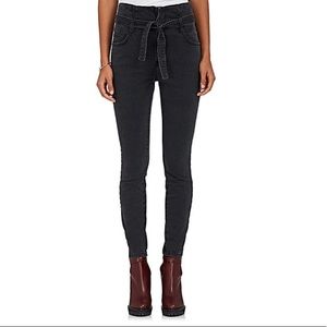 Current/Elliott Corset Stiletto Black Jeans